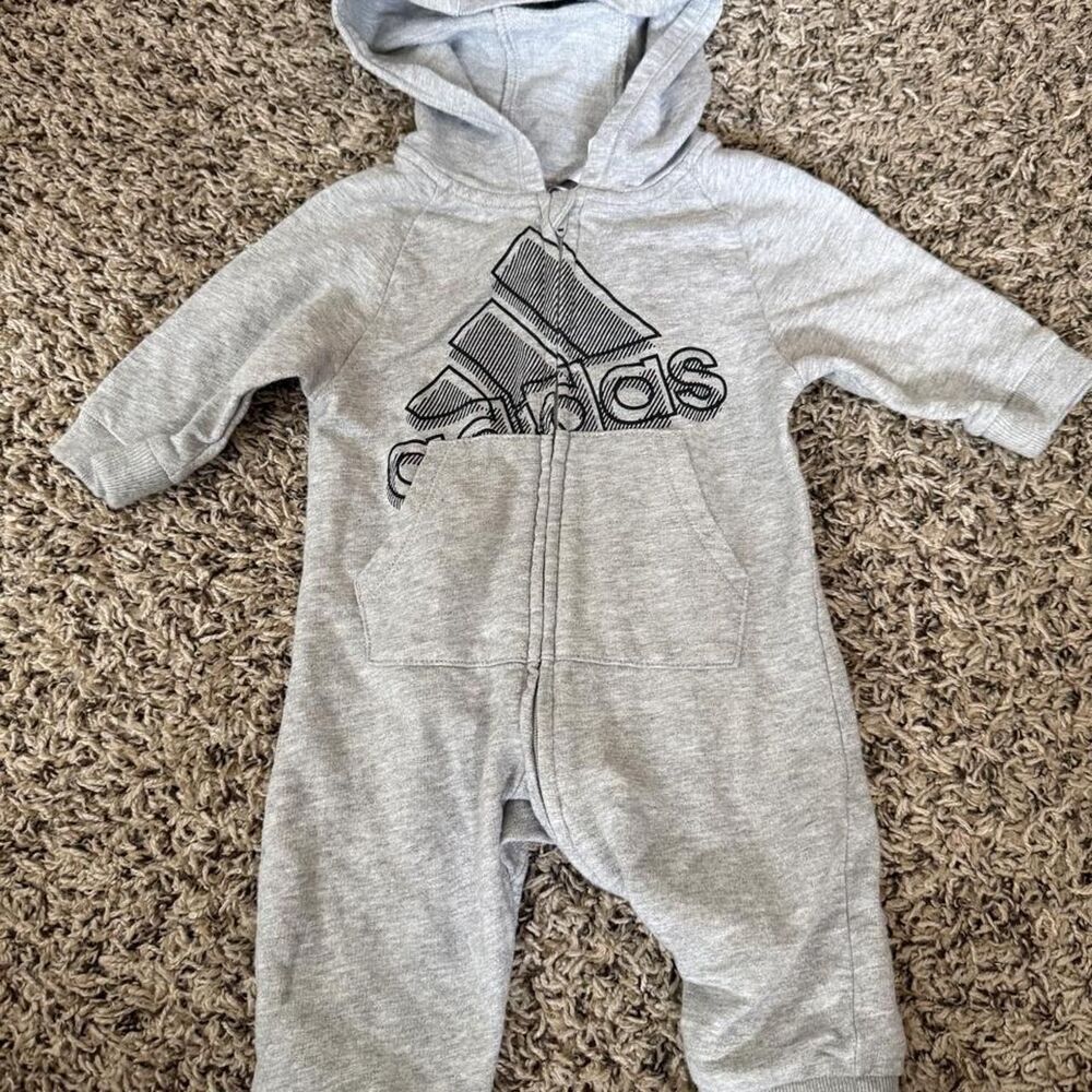 Adidas Boy's Grey Jumpsuit
